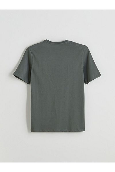 LC Waikiki Southblue Crew Neck Printed Combed Cotton Men's T-Shirt