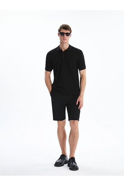 LC Waikiki Ανδρικό μπλουζάκι LCW Vision Polo Collar Combed Cotton