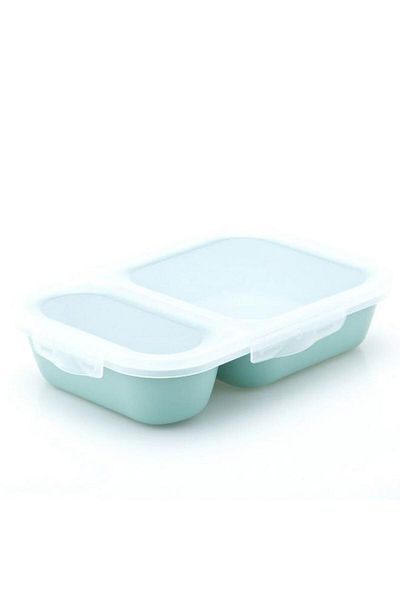Generic صندوق غداء سماش ديو بينتو مقاوم للتسرب وآمن للاستخدام في غسالة الأطباق، ألوان متنوعة، 680 مل، 11247