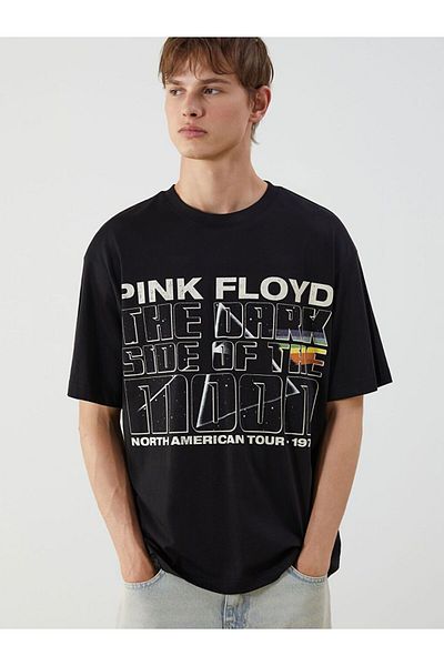 LC Waikiki Ανδρικό μπλουζάκι XSIDE Crew Neck με στάμπα χτενισμένο βαμβακερό