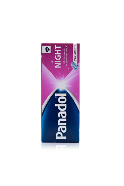 Panadol أقراص ليلية 24 قرصًا مع قناع للعين