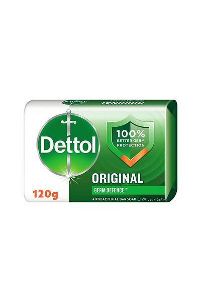 Dettol Original Anti-Bacterial Bar Soap Pine Fragrance 120 g Daily Germ Protection & Deep Cleansing