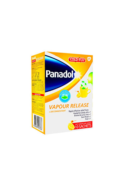 Panadol أكياس بخار لعلاج البرد والإنفلونزا (عبوة من 10 قطع)