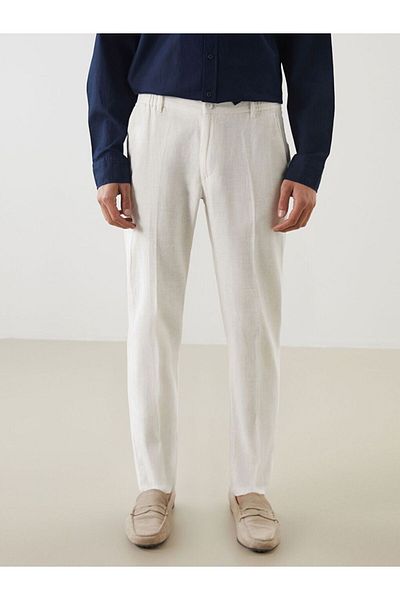 LC Waikiki Southblue Slim Fit Linen Blended Men's Trousers