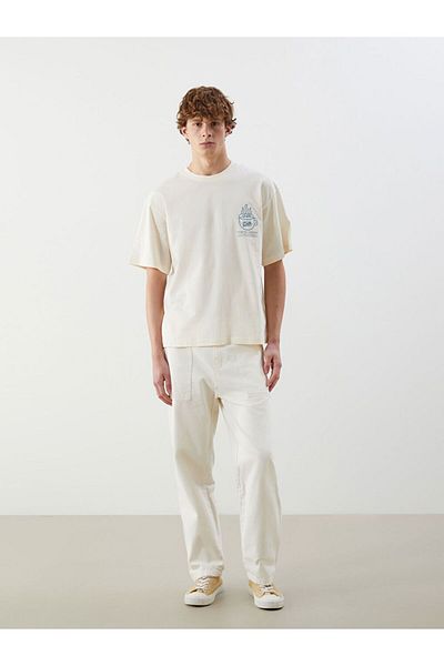 LC Waikiki Xside Crew Neck Printed Combed Cotton Men's T-Shirt