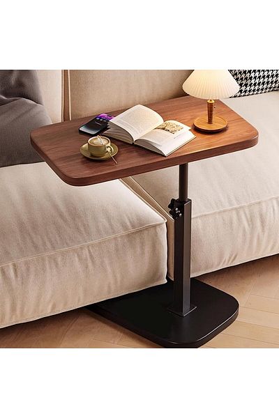 RMOUTF End Table, Sofa Side Table Snack Coffee Table, Portable Easy to Assemble Nightstand for Living Room
