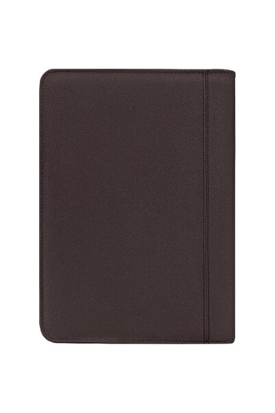 Roco حامل قائمة طعام بني A4 مع جيبين - مجلد عرض أنيق للمطاعم