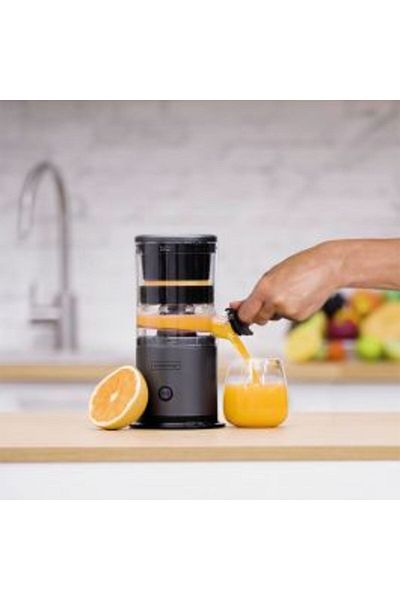 Livington Portable Fruit Juicer, 25.5x15.3x12.8 cm, Black