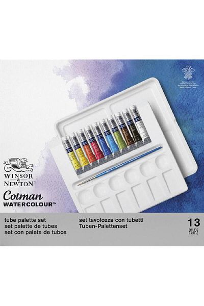 Winsor Newton Cotman Palette Set with Additional Mixing Tray Watercolor