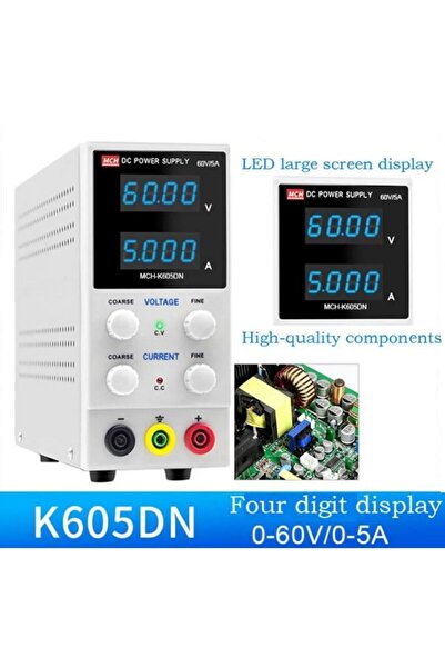MCH Laboratory power supply, with digital display, 0-60V - 0-5A - MCH-605DN