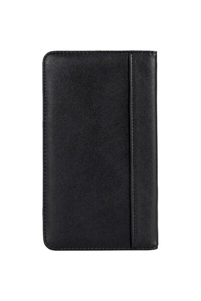 Roco حامل فواتير أسود مع جيبين - منظم فواتير ومدفوعات للمطاعم