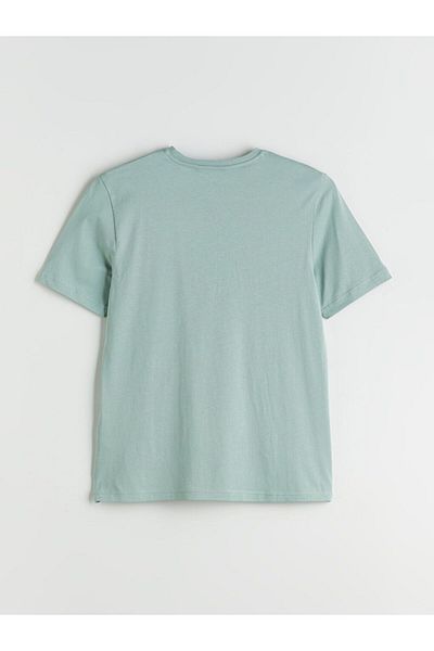LC Waikiki Southblue Crew Neck Printed Combed Cotton Men's T-Shirt