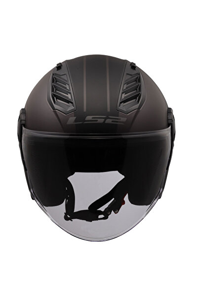 LS2 AIRFLOW 2 COVER MAT SİYAH-GRİ KASK