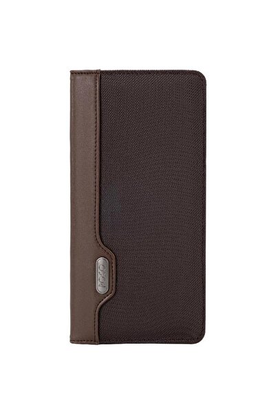 Roco حامل بطاقات عمل بني - يتسع لـ ١٦٠ بطاقة (٨.٥ × ٥.٤ سم) | قماش باليستي مع...