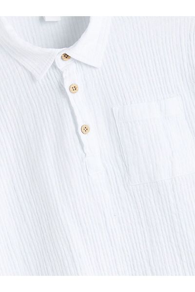 LC Waikiki Lcw Kids Short Sleeve Pocket Boys Shirt