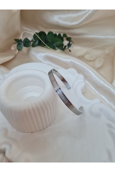 ZEYM Ayetel Kursi Written Steel Bracelet – Spiritual and Stylish