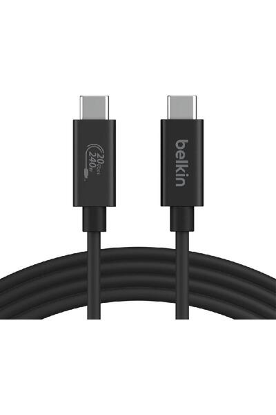 Belkin قم بتوصيل كابل USB 4 بقوة 240 واط + كابل AV بسرعة 20 جيجابت في الثانية...