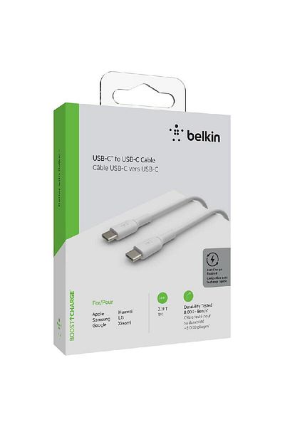 Belkin Boost Charge USB-C to USB-C Sync & Charge Cable 1.00 m ( 3.28 ft ) White