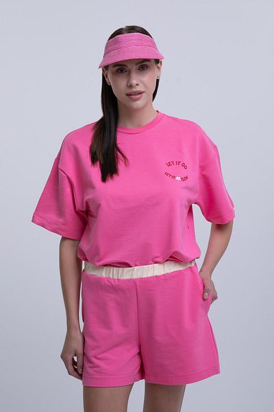 AFLOOW Women's Pink Shorts - Comfortable Waist Elastic, Suitable for Daily and Sports Use