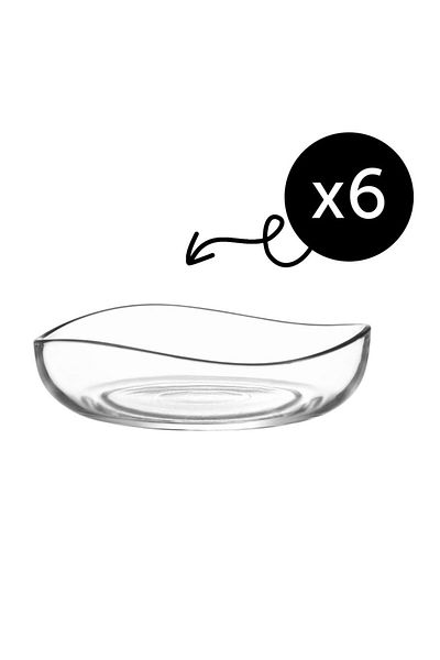 LAV Set of 6 Glass Bowls, LAV, Vira Model, Extra Quality, 195 ml, Elegant and Versatile Design