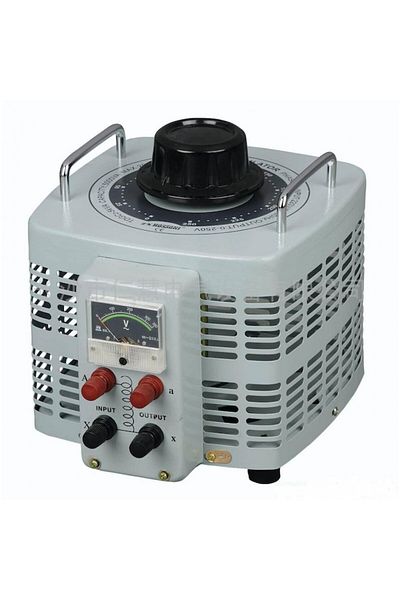 OEM Autotransformator monofazic, 220V - 0...250V - 3000VA/12A, 3KW, voltmetru analogic
