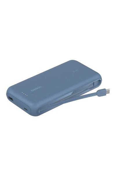 Belkin Boost Charge Power Bank 20000 mAh with Integrated Cable PD Fast Charging (1X USB/1X USB-C)