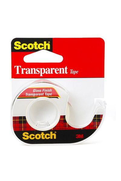 3M Transparent Tape 1/2" X 450" – Crystal Clear Office & Home Tape Roll