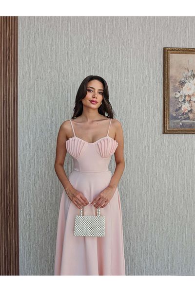 ESRAHELVACI Rochie cușcă cu piept de stridii