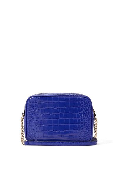 Victoria's Secret Geantă, Victoria's Secret, Geantă crossbody Victoria cu fermoar superior, model crocodil safir