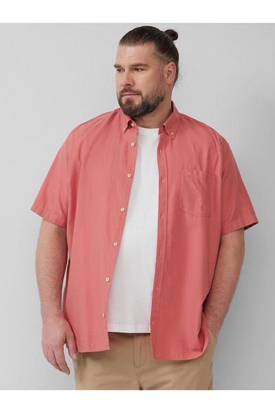 s.Oliver Big Sizes Men's Shirt Big Sizes, Short Sleeve, Chest Pocket