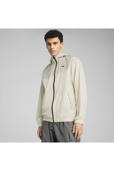 Puma Essentials Regular Men's Beige Hooded Jacket