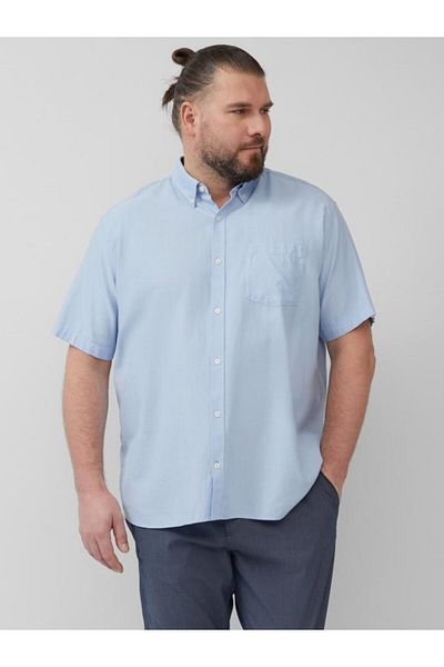s.Oliver Big Sizes Men's Shirt Big Sizes, Short Sleeve, Chest Pocket