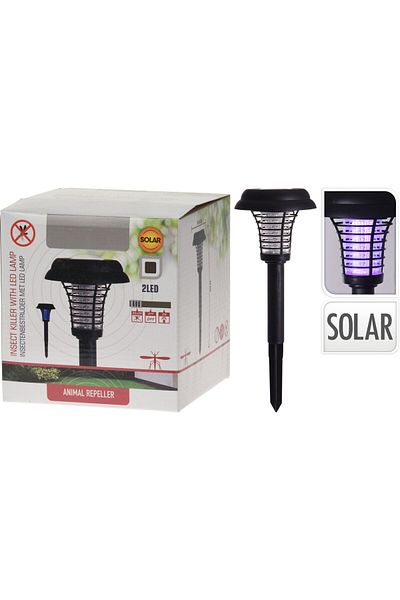 Homelux Insect Repellent Device with Dual Functionality, Solar LED Lamp, 2 LEDs, Rechargeable Battery 1.2v,