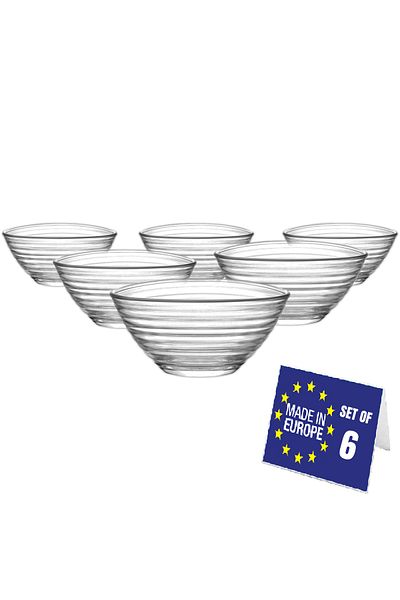 LAV Glass Bowl Set 6 Pieces 300ml