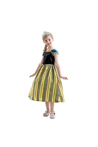 Depox Karnevalové šaty Ledové království od Anny, 5-7 let, vícebarevné, 120 cm