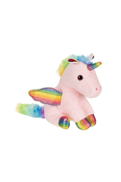 OEM Unicorn de pluș cu aripi, 21 cm, roz/curcubeu