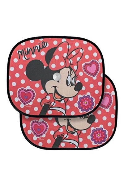 OEM Parasolare auto cu ventuze, 44x36cm, multicolore, design Minnie, 2 buc.