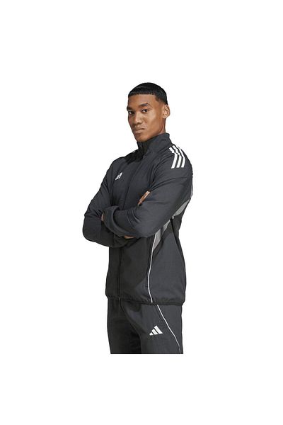 adidas Мъжко черно яке с яка стойка Tiro25C Pre Jkt