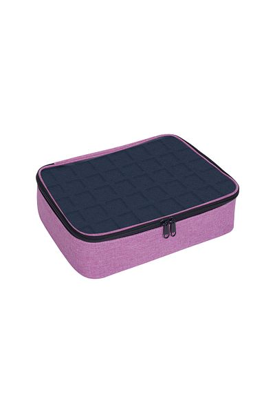 Choice Purple 40 bottles nail polish storage bag, multi-color portable hand-held large cosmetic bag, holds
