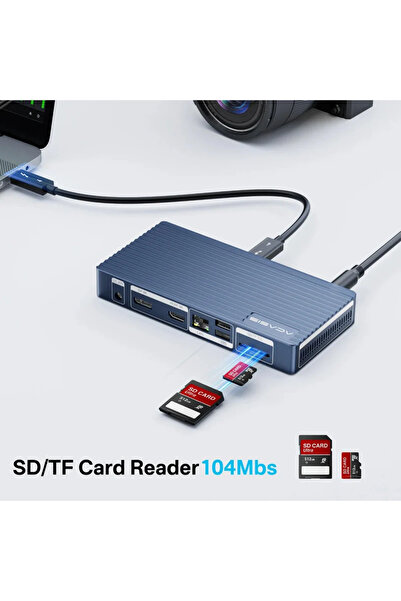 Acasis TB4011 11in1 Thunderbolt 4 HDMI, DP, USB, 2.5G LAN Dock
