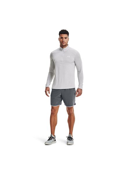 Under Armour Ανδρικό μπλουζάκι Tech 2.0 1/2 Zip σε γκρι στρογγυλή λαιμόκοψη