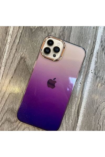Generic Glitter Case for iPhone 13 Pro Max 6.7 inch, for Women Girls, with Metal Camera Frame, purple