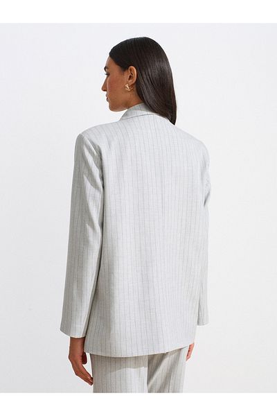 Dilvin 60768 Blazer Jacket-Grey