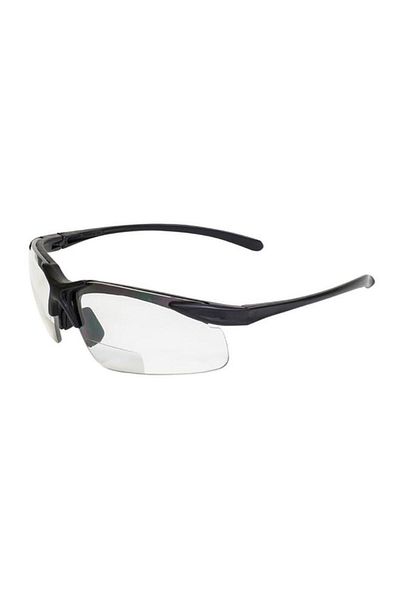 Generic erorex Apex Motorcycle +1.5 Lens Magnification Bifocal Safety Sunglasses Black and Clear APEX 1.5 CL