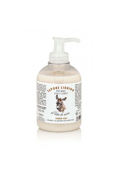 Florinda Moisturizing liquid soap for hands, face and body with donkey milk, La Dispensa, 300 ml