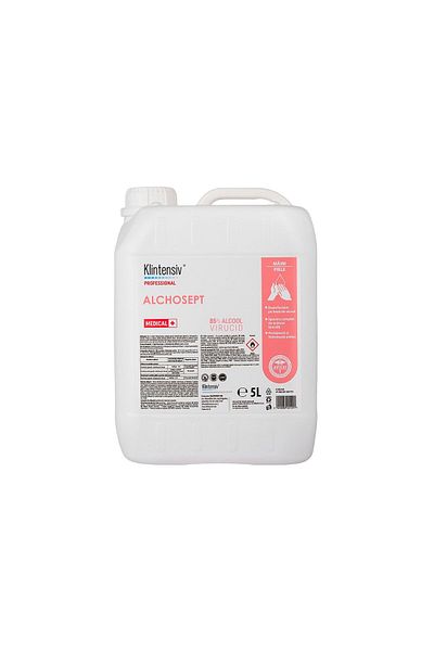 KLINTENSIV Dezinfectant ALCHOSEPT 5 Litri– Pentru Mâini și Tegumente, Împotriva Bacteriilor și Virusurilor