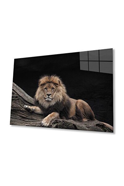 idealizbiz Επιτραπέζιο Γυαλί Λιοντάρι