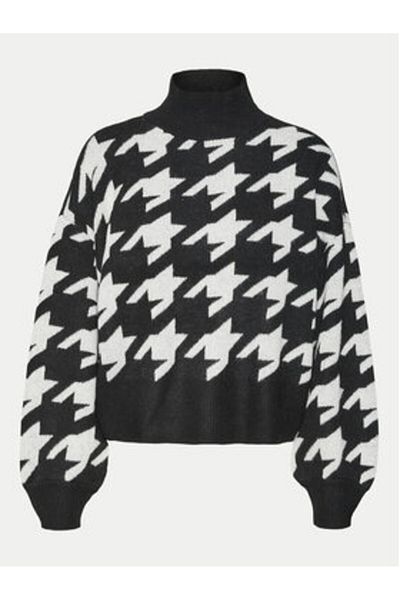 Vero Moda vero moda Pulover cu guler înalt pentru femei 10311089 Negru