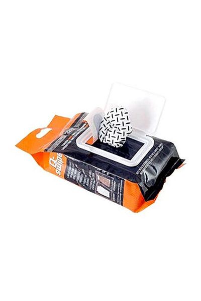 Generic Q-Swiper 40-Stripes BBQ Grill Cleaning Wipes Refill White and Black 6 x 8inch