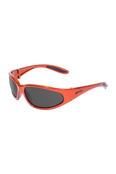 Generic erorex Hercules 1 Shatterproof Motorcycle Safety Sunglasses Orange and Smoke HERC 1 ORG SM